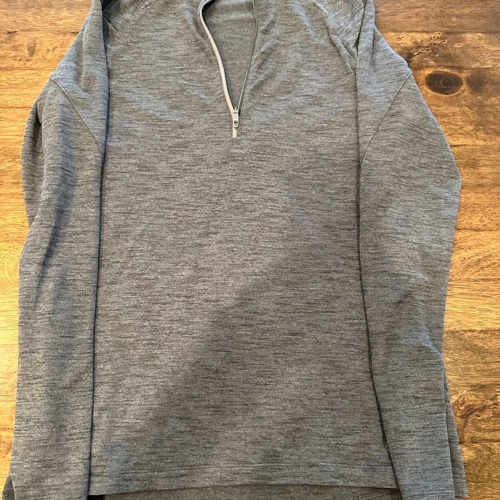 Gray Quarter-Zip Pullover - image 1